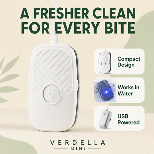 Verdella Mini with the USB cable connected at the top